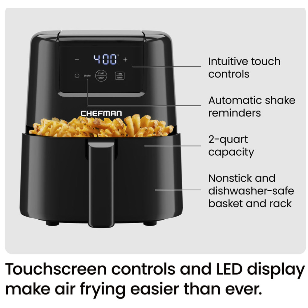 Chefman 2 Quart Air Fryer- Model Number: RJ38-2T - Picture 2 of 6